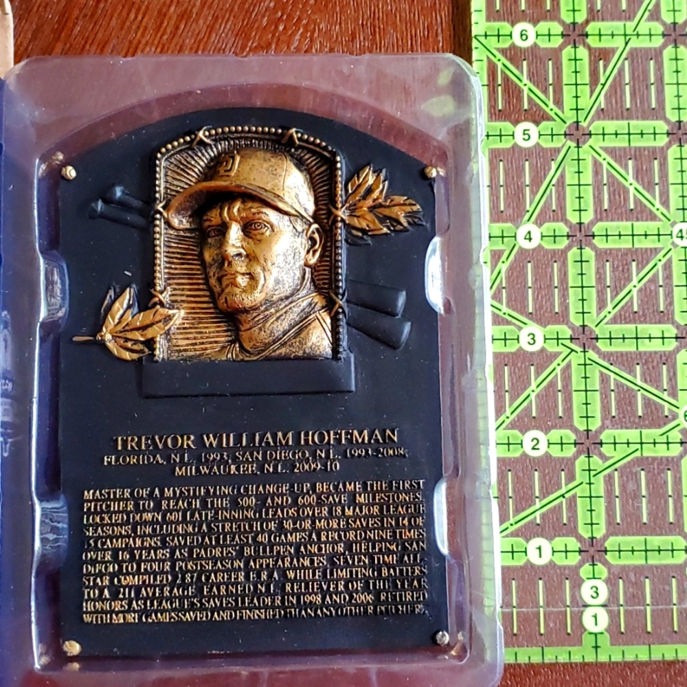 San Diego Padres Trevor Hoffman (#51) Hall of Fame Replica Plaque